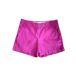 J. CREW Women's Cotton Broken-In Chino Mid-Rise Shorts Pink Size 6